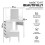 Corner Dressing Table 3 Modes Mirror Stool 5 Drawers 4