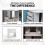 Corner Dressing Table 3 Modes Mirror Stool 5 Drawers 3