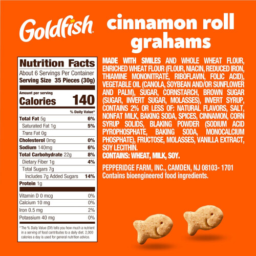 Goldfish Grahams Cinnamon Roll Baked Snack 2