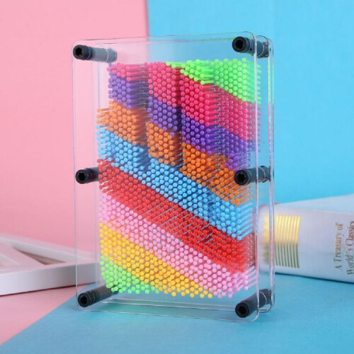 Farbenfrohe 3D-Stecknadel-Kunst, kreative 1