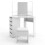 Dressing Table Vanity Makeup Desk Set with LED Mirror Stool 5 Drawer 8