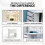 Dressing Table Vanity Makeup Desk Set with LED Mirror Stool 5 Drawer 4