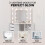 Dressing Table Vanity Makeup Desk Set with LED Mirror Stool 5 Drawer 5