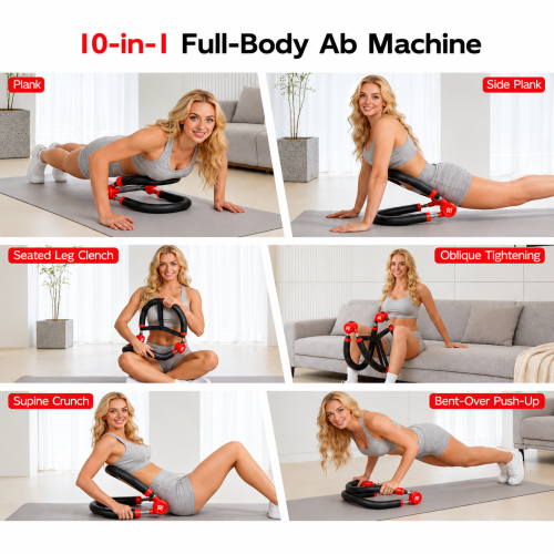 Adjustable Ab Trainer for Abdominal, Arm and Leg Workouts, Sit-Up Exercise Equipment 1