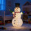 5.7ft Lighted Pre-lit Pull UpSnowman Holding Tee Christmas Yard Outdoor Decor UK 9