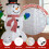5.7ft Lighted Pre-lit Pull UpSnowman Holding Tee Christmas Yard Outdoor Decor UK 6