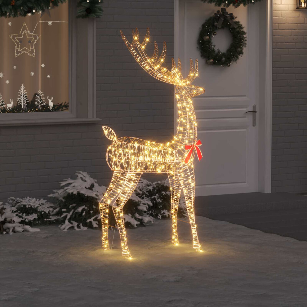 Vidaxl 3D Reindeer 250 Leds Warm White 96 X 40 X 180 Cm Pet