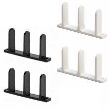 4 Pack Sliding Closet Door Floor Guide, Universal Siding Closet Door Hardware for 1-3/8" Doors