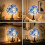 Blossom Decorative Tree Lamp USB/Battery Powered Desktop Tree LED Atmosphere Lamp Light for Bedroom Bedside A 4