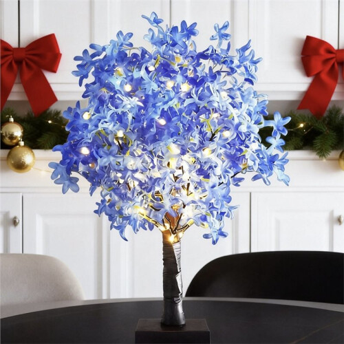 Blossom Decorative Tree Lamp USB/Battery Powered Desktop Tree LED Atmosphere Lamp Light for Bedroom Bedside B 2