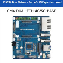 CM4-DUAL-ETH-4G/5G-BASE Carte de Base Double Ethernet Gigabit 5G/4G pour Raspberry Pi Compute Module 4 pour Routeur Industriel