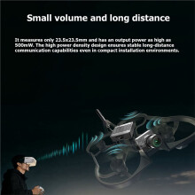 Ascent Lite+ 8KM HD Digital VTX System 35ms Low Latency FPV Video Transmission for Long Range Drones