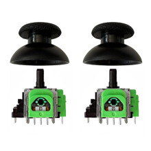 2PCS TMR Joystick+Cap for PS5 Gamepad TMR Electromagnetic Joystick DS5 Magnetoresistive TMR Hall Joystick for PS5