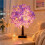 Blossom Decorative Tree Lamp USB/Battery Powered Desktop Tree LED Atmosphere Lamp Light for Bedroom Decor A 4