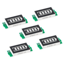 5Pcs 1S 2S 3S 4S 5S 6S 7S 8S Battery Capacity Indicator Module 3-34V Lithium Battery Charge Indicator Module LED