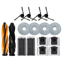Accessoires de Rechange pour Aspirateur pour L50s Pro Ultra : Brosse Latérale Principale, Filtre HEPA, Lingettes de Nettoyage, Sac à Poussière