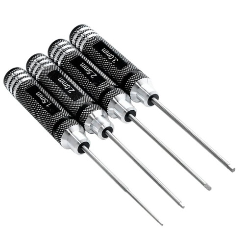 Super Hard Inner Hexagon Screwdriver Set for RC Model Planes Multi-Function Maintenance Tools 1.5/2/2.5/3mm Sizes