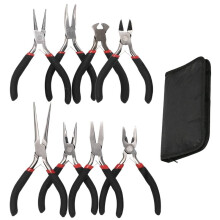 Conjunto de 8 Alicates de Corte Diagonal com Bico Fino para Reparos Eletrônicos Artesanais, Alicate Especial para Pequenos Alicates Que Economizam