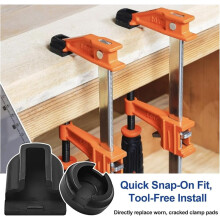 8 Sets Heavy Duty Woodworking Clamp Spare Parts Swivel Jaw Protectors for F Parallel Clamps for Jorgensen Bar Clamp