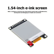 1,54 Tums E-Papper E-Bläck Displaymodul 152x152 SPI DC2.2-3.7V Låg Effekt för DIY Elektroniska Projekt Prislappskärm