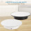 Motorized Display Stand - 7.87" Rotating Platform with Mirror Cover, USB Charging Port, 22 Lbs Load Capacity BLACK 6