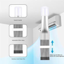 11 Pcs Air Conditioner Fin Comb Cleaner Kit AC Coil Cleaning Brush 5 Different Fin Combs Condenser Fin Straightener