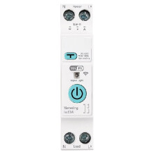 Din Rail Tuya WiFi Circuit Breaker 63A Leakage over/Under Voltage Protection Power Monitoring Voice Control