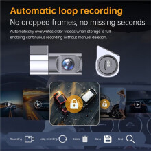 WIFI Hidden 1080P Car Dashcam with Night Vision 24-Hour Parking Monitoring Loop Recording Gravitys Sensor