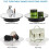 Motorized Display Stand - 7.87" Rotating Platform with Mirror Cover, USB Charging Port, 22 Lbs Load Capacity BLACK 3