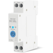 DIN Rail 8-90VDC Tuya WiFi Circuit Breaker for  Home Real- Monitoring No Metering No Voltage Currrent Protect