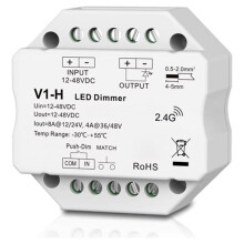 12-48V 96W/192W/144W/192W Single Color V1-H 2.4G RF V1-H(WZ) ZigBee LED Dimmer Stepless Dimming/Push Dim Controller A