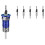 1set 4-Flute Countersink Drill Bit with Depth Stop for SEMI-Automatic Depth Adjustment for Wood Metal Adjustable Drill B 1
