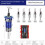 1set 4-Flute Countersink Drill Bit with Depth Stop for SEMI-Automatic Depth Adjustment for Wood Metal Adjustable Drill B 6