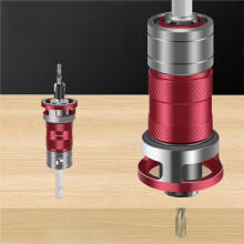 1 Satz 4-Schneidiger Senkbohrer mit Tiefenanschlag für Halbautomatische Tiefeneinstellung für Holz und Metall, Verstellbare Bohrmaschine C
