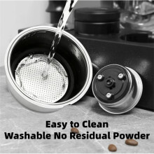 51Mm 1 Cups Portafilter Filter Basket, Stainless Steel Pressurized Mesh Stainless Steel Pressurized Coffee Mesh A
