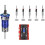 1set 4-Flute Countersink Drill Bit with Depth Stop for SEMI-Automatic Depth Adjustment for Wood Metal Adjustable Drill A 5
