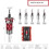 1set 4-Flute Countersink Drill Bit with Depth Stop for SEMI-Automatic Depth Adjustment for Wood Metal Adjustable Drill A 7