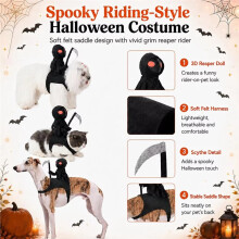 Hundekostüm für Halloween, Weiches Ritterkostüm für Haustiere, Katzenkostüme für Halloween, Größe M