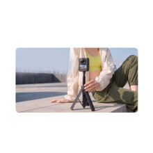 For Insta 360 X6 Retractable Selfie Stick Tripod 1/4 Screw Sports Camera Selfie Rod 0.65m
