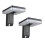 2Pcs Foldable LED 120 Solar Light 120 Foldable Solar Wall Light 3 Modes Motion Sensor for Fence Yard Garden Garage 1