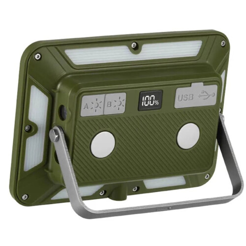 Outdoor Camping Light Super Bright Floodlight, Magnetic Rechargeable LED Work Light for Tent, Workshop & Emergency Use 2