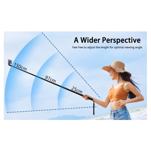 Extended Edition Selfie Stick Scalable for  X5/X4/X3/X2/Accessories with Adapter 1