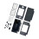 For  NDS Lite/NDSL Full Housing Shell Transparent Replacement Complete Case with Buttons Repair Kit A 3