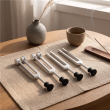 Tuning Forks for Healing Set, 128Hz 136.1Hz 256Hz 384Hz & Activator with Base for Healing,Sound Therapy,Keep Body