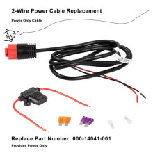 HDS/Elite/Hook Power Cable Replacement 000-14041-001,3 Foot, 2-Wire Power for  HDS, Elite FS/Ti2, Hook, Mark