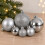 30 Silver Baubles Shatterproof Christmas Tree Hanging Decoration 2