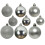 30 Silver Baubles Shatterproof Christmas Tree Hanging Decoration 6