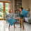(2X, TEAL) Premium Diamond Design Velvet Filled Cushion 4