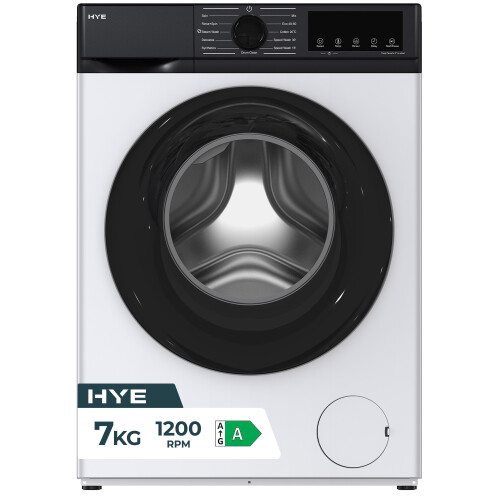 HYE 7Kg Slimline Washing Machine 1200RPM - White