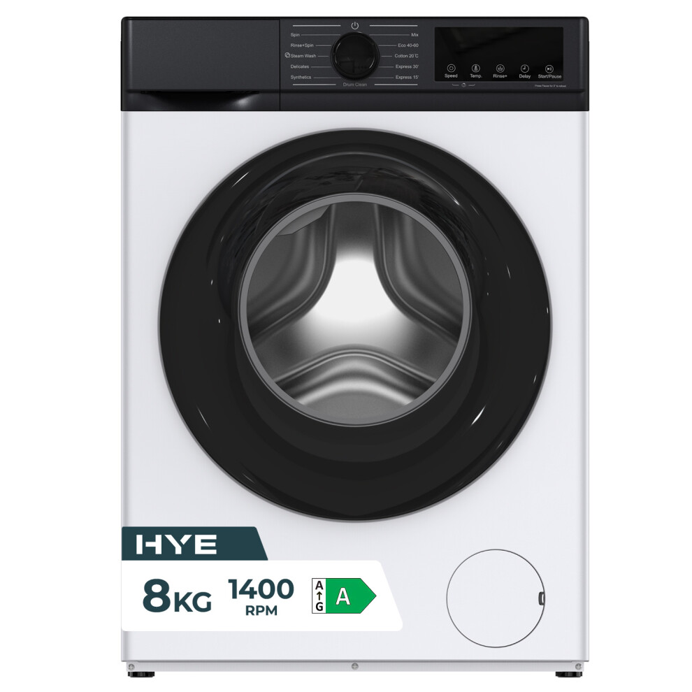 Hye White 8Kg Freestanding Slimline Washing Machine 1400Rpm, - W0108sl14w22 - Image 2